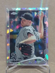 2014 Topps Chrome Rookie Atomic Refractors #02/10 Erik Johnson - Picture 1 of 2
