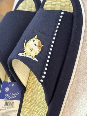 Plantilla japonesa de tatami erupción zapatilla sandalia habitación un punto gato L Foto 1 de 2