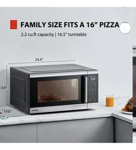 Toshiba 2.2 cu. Ft Inverter Microwave Oven WSI-EM22AST (stainless Steel) - Picture 1 of 9