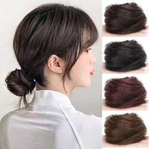 Scrunchie Hairpiece Synthetic Hair Bun Fake Hair Messy Hair Chignon Women - Picture 1 of 16