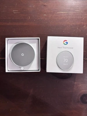 Google G4CVZ Nest Brand New Unused Smart Programmable Wifi Thermostat Fog Gray - Image 1 of 4