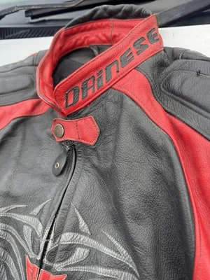 DAINESE Racing Leather Motorcycle Motorbike Jacket Size EU52/UK42 - Please Read - Image 1 of 4
