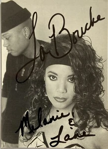 La Bouche Melanie Thornton signiert Karte Original Autogramm Signatur signed - Picture 1 of 2