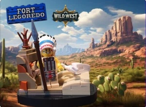Wild West Custom Lego* 1 × Tribal Chief Set - Native Warrior- New - Bild 1 von 2
