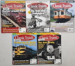 Classic Trains Magazine 2002 - 2004 Lot of 5 - Alco FA, Steam, Big Boy, Diesel - Picture 1 of 3