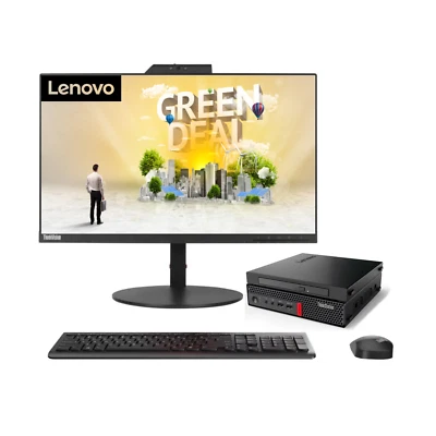 Lenovo ThinkCentre Bundle (Windows 11, Intel i5 6500T, 256GB NVMe+ 1TB, 22" IPS) - Image 1 of 2