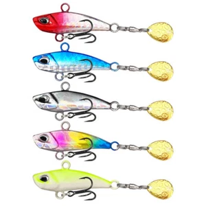 2 PIEZAS Cuchara de Metal 7/10/15/20g Cebo Giratorio Ojos 3D Señuelos de Pesca Aparejos de Lubina - Imagen 1 de 16