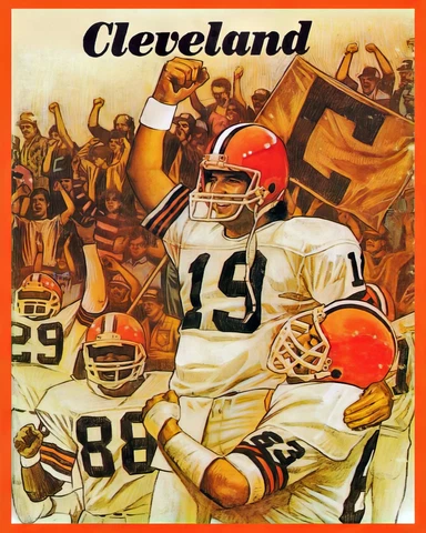 Bernie Kosar - Cleveland Browns 1987's Wall Art Poster - 8x10 Color Photo Cover