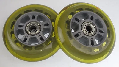 Lot of 2 Replacement 90mm Scooter Wheels Wheel w/ Bearings 90 mm - Image 1 of 3
