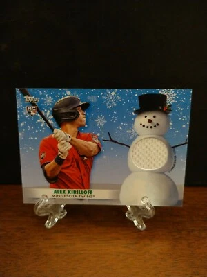 2021 Topps Holiday Alex Kirilloff RC Patch Twins WRC-AK - Image 1 of 2