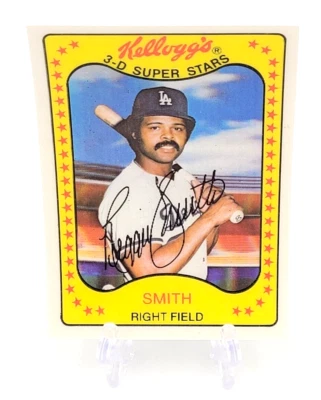 1981 Kellogg's 3-D Super Stars Reggie Smith Los Angeles Dodgers #36 - Image 1 of 2