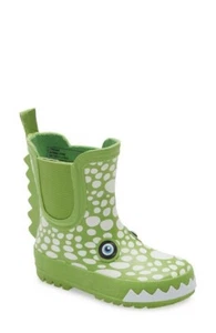 TUCKER & TATE Color Change Crocodile Green Waterproof Rain Boots Toddler Sz 12 - Picture 1 of 1