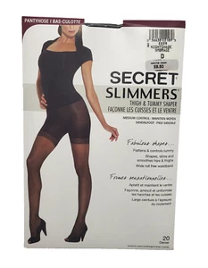 Vintage Pantyhose Secret Slimmers Medium Control Nightshade Size D - Bild 1 von 2