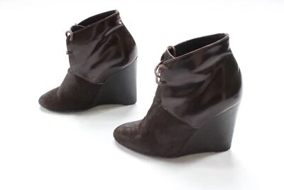 Botines Burberry Prorsum para mujer Benton pelo de becerro JQ2 marrón IT:35 US:5 Foto 1 de 4