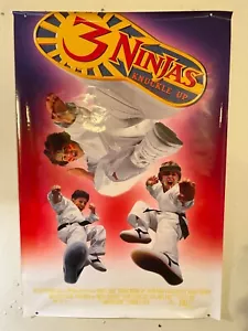 Poster: 3 Ninjas Knuckle Up (1995): original movie VHS DVD promo 27x40" (A) - Picture 1 of 1