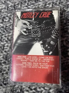 Motley Crue Cassette Tape. 1982 V. G - Picture 1 of 4