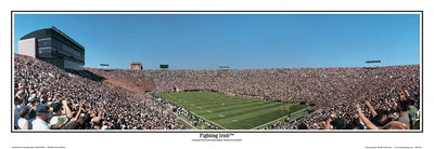 Póster panorámico 5003 de la NCAA Notre Dame de fútbol irlandés South Bend Indiana Foto 1 de 4