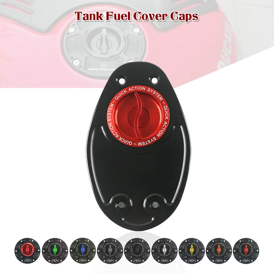 Aluminum Keyless Fuel Gas Tank Cap Cover Fit For DUCATI MULTISTRADA 620 1000/S - Image 1 of 4