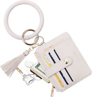 Coolans Wristlet Bracelet Keychain Pocket Credit Card Holder Purse,Tassel Beaded