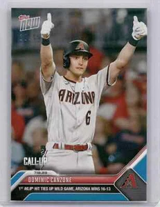 ๐ฆ DOMINIC CANZONE 1st Hit Rookie BLUE 30/49 Diamondbacks 2023 Topps Now #585 ๐ - Picture 1 of 2