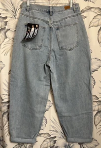 Simple Society Women's Balloon Jean High Rise Roll Cuff Size 13/31 (31"x29") NWT - Picture 1 of 8