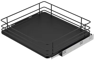 Unterschrank Innenauszug Schrankauszug Küche schwarz Korb Auszug 514x475x120 mm - Bild 1 von 4