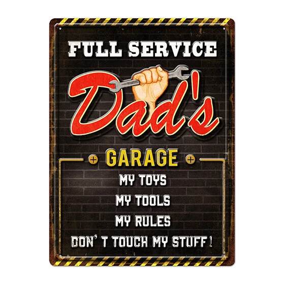 Country Metal Tin Sign Wall Art Dads Garage Plaque - Image 1 of 1