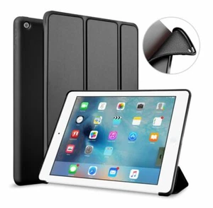 Magnetic Silicone Trifold Case For iPad Mini 2 3 4 5 6 Air Pro 9.7 10.2 10.9 11 - Picture 1 of 11