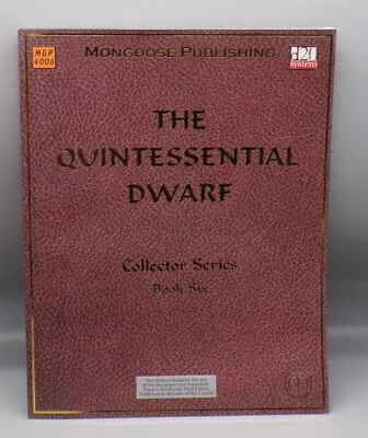 Guía Mongoose Publishing The Quintessential DWARF d20 D&D 3e Character 3.5 Foto 1 de 2