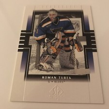 NHL Card, Roman Turek,SP Authentic 1999-00,Blues