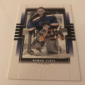 NHL Card, Roman Turek,SP Authentic 1999-00,Blues