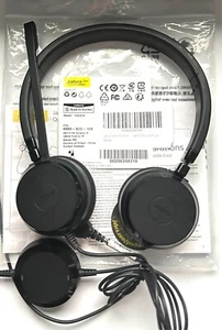 Jabra Evolve 20 MS Black On-Ear Headband Headset - HSC016 - Teams/Zoom/Skype - Picture 1 of 7
