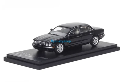 CR AR 1:64 Black Jaguar XJ6 X350 Luxury Sedan Sports Model Diecast Metal Car New - Image 1 of 4