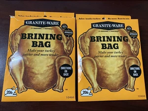 (x2)Granite-Ware, Brining Bag, Juicy, tender turkey, No Mess, Easy to Use, 20 lb - Picture 1 of 3