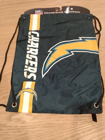 NEW NFL Los Angeles Chargers Drawstring Backpack (Officially Licensed) Cover