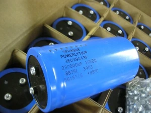 Caja de 25 condensadores Sprague 36DX Powerlytic 230000uF 10 VDC 230000 UF 36DX9443P - Imagen 1 de 3