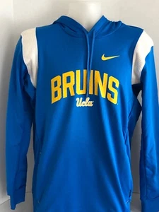 Nike UCLA Bruins Sweatshirt Hoodie On Field Mens Size Medium Blue New MSRP $85 - Picture 1 of 19