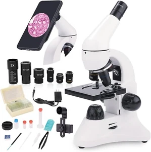Microscope for Adults and Kids, 40X-2000X Compound Monocular Biological Microsco - Picture 1 of 7