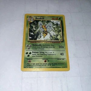 Beedrill 17/102 - Base Set Shadowless - Rare - Pokemon Card - MP - Picture 1 of 5