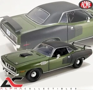 TOP DE VINILO ACME A1806132VT 1:18 1971 PLYMOUTH HEMI CUDA (VERDE HIEDRA) - Imagen 1 de 2