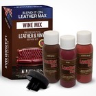 Leather Max Wine Mix Vinyl and Leather Repair Kit for Furniture, Car Seat,  Ect