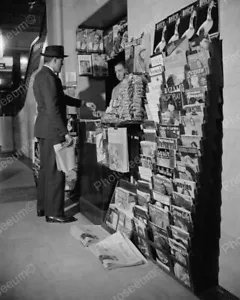 Newstand Various Magazines 1940 Vintage 8x10 Reprint Of Old Photo - Picture 1 of 1