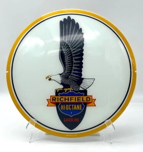 RICHFIELD HI OCTANE LARGE EAGLE 13,5" GLASGESICHT für GASPUMPE GLOBUS - Bild 1 von 1