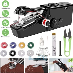 Cordless Mini Sewing Machine Portable Handheld Hand Held Stitch Home Clothes AU - Picture 1 of 12