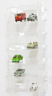 SORA Torretta Modellini Auto 1/43, Pannello Retro Trasparente, Fino a 18 Auto - Immagine 1 di 4