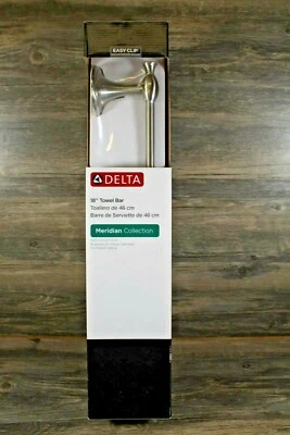 Delta Meridian 18" Towel Bar Rod Rail, acabamento acetinado nick, NOVO -  - Imagem 1 de 3