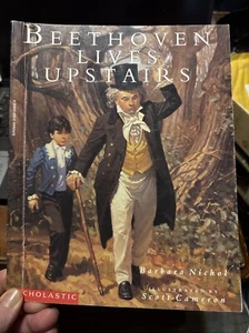 Beethoven Lives Upstairs: Scholastic Paperback Book By Barbara Nichol - Picture 1 of 17