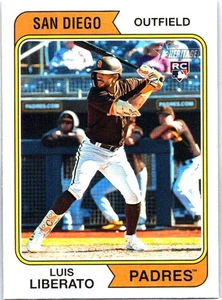 2023 Topps Heritage #168 Luis Liberato RC Rookie San Diego Padres - Picture 1 of 2