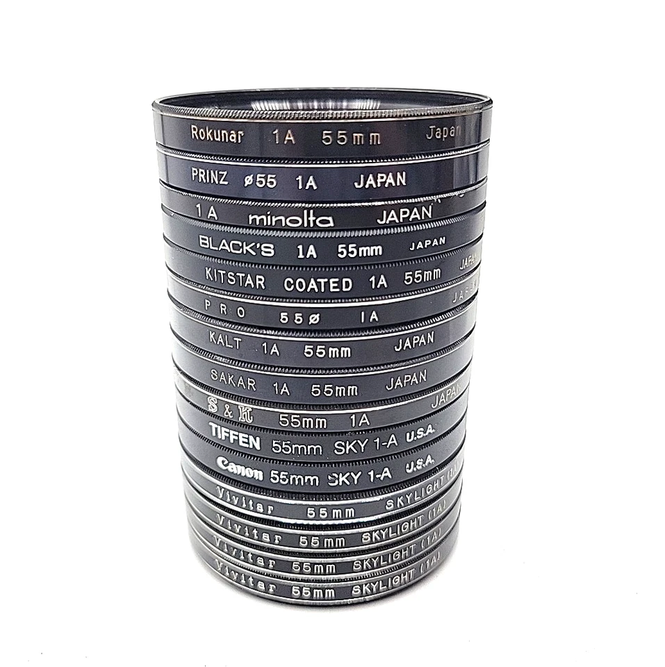 Various Brands 55mm Skylight (1A) Camera Lens Filters - Image 1 of 3
