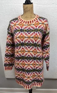 Suéter de lana mohair vintage Jones New York tejido esquí geométrico mediano - Imagen 1 de 21